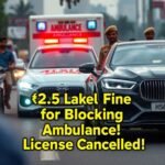 Kerala Man Fined ₹2.5 Lakhs and License Canceled for Blocking Ambulance