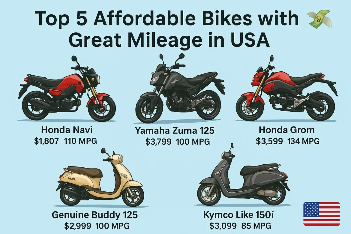 top 5 affordable bikes with great mileage in USA top 5 affordable bikes with great mileage in USA
